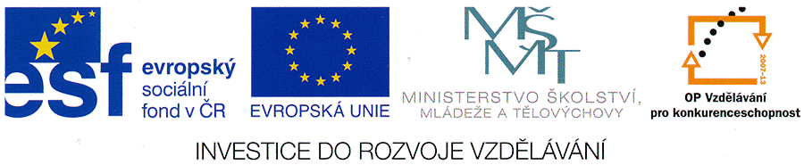 Logo EU Investice do vzdělání